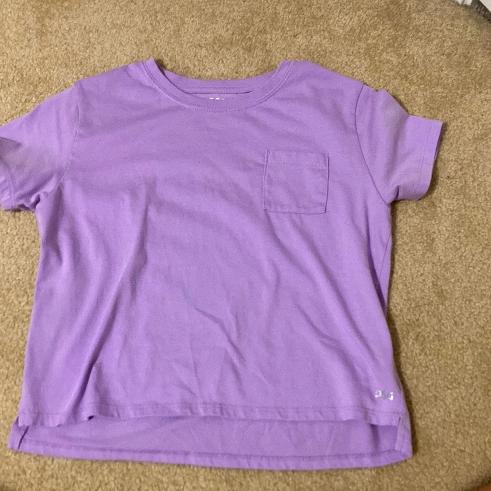 DSG Cropped Purple Shirt with Pocket